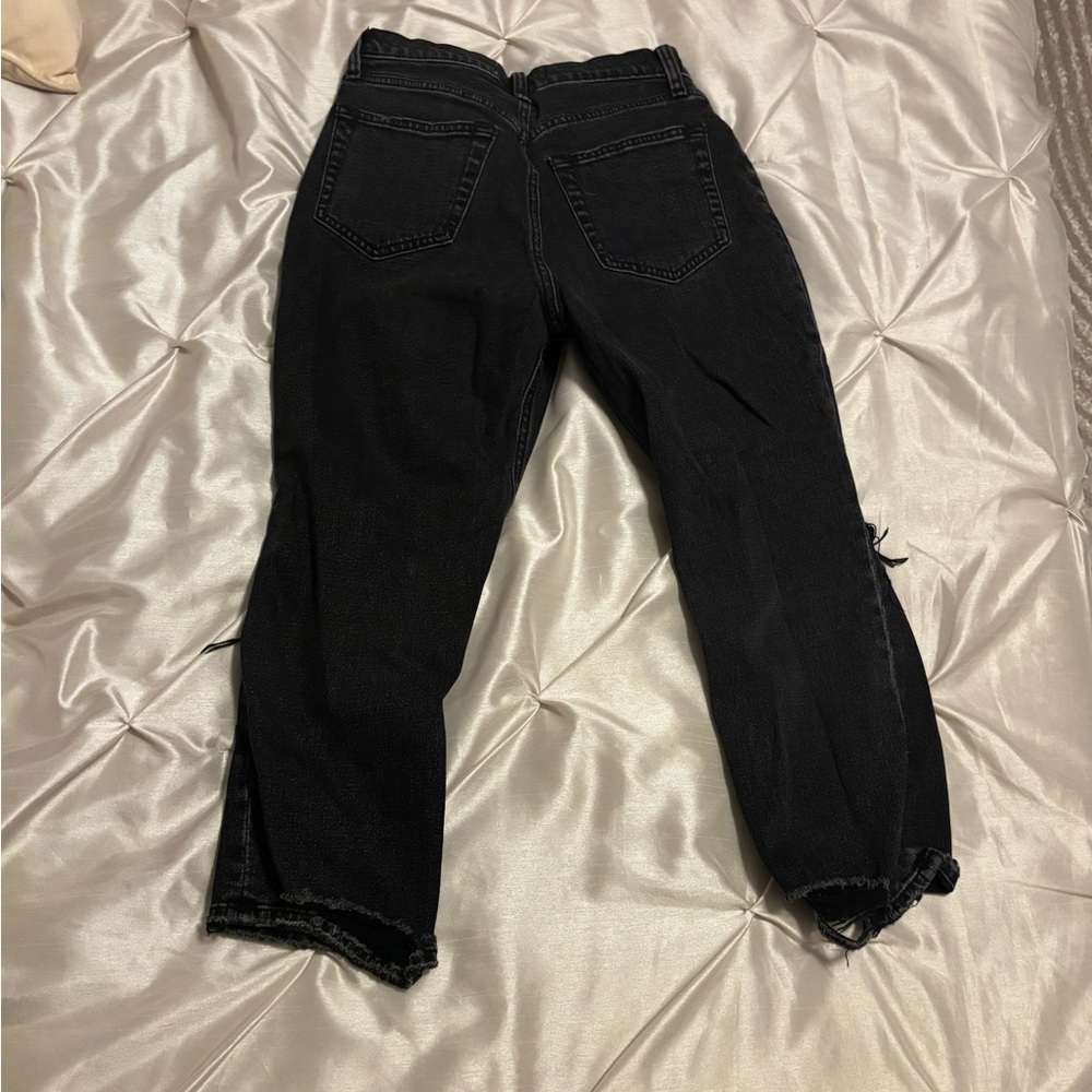Abercrombie & Fitch Black Distressed Jeans size 27(4) - Picture 6 of 10